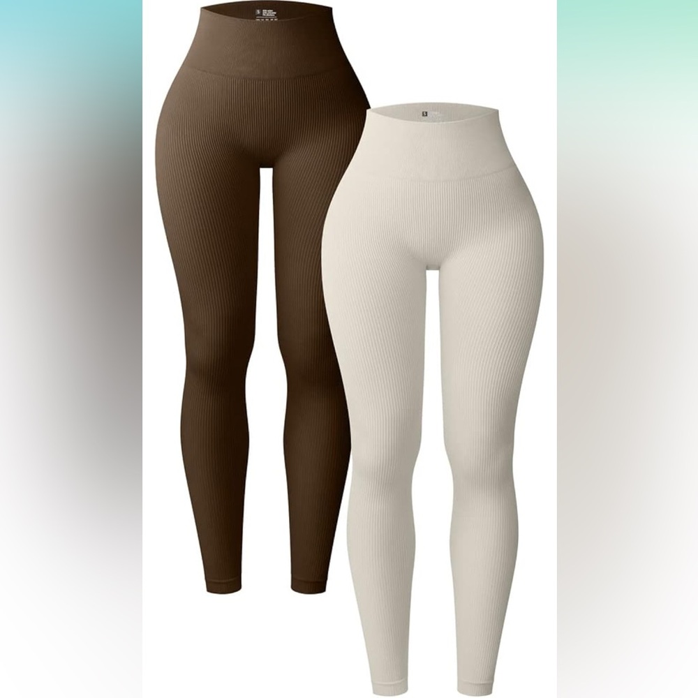 OQQ Ribbed Leggings
